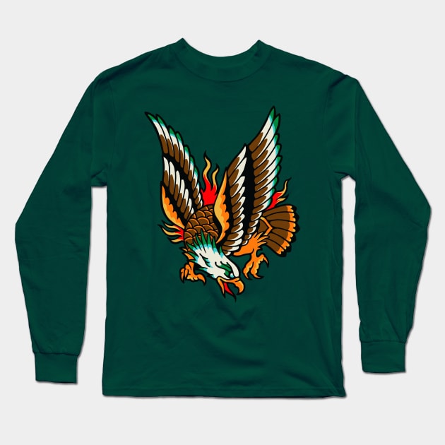 Mad Eagle Long Sleeve T-Shirt by machmigo